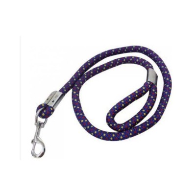 Fekrix Nylon Special Rope Leash Purple and Yellow